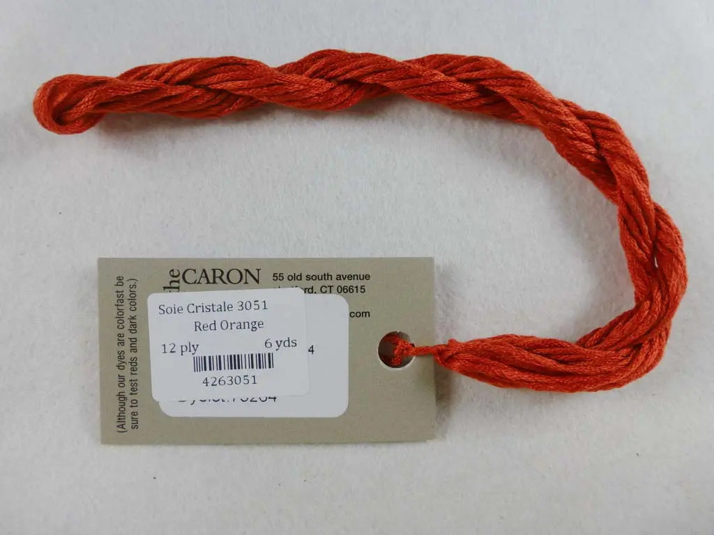 Soie Cristale 3051 Red Orange 1