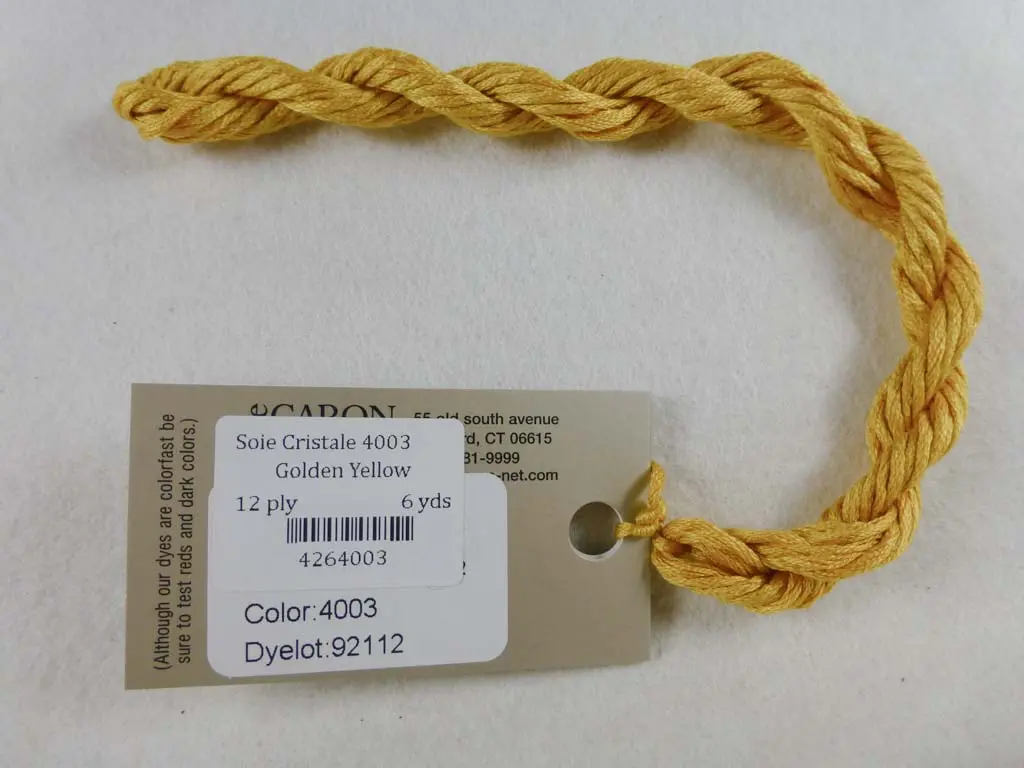 Soie Cristale 4003 Golden Yellow 1