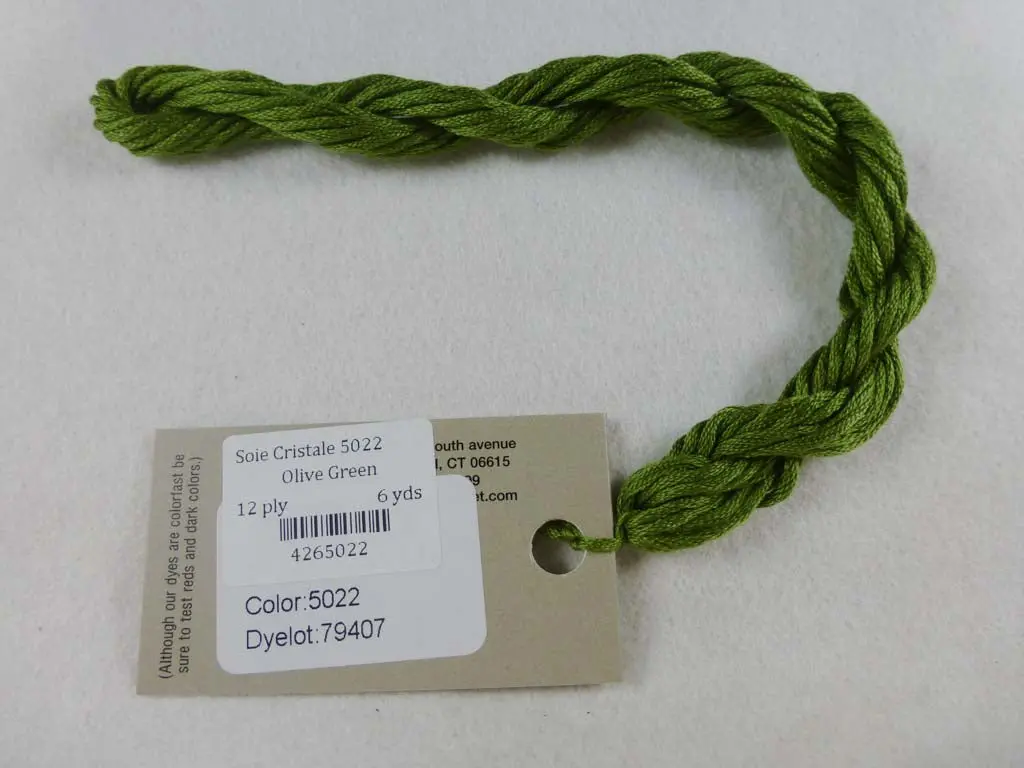 Soie Cristale 5022 Olive Green 1