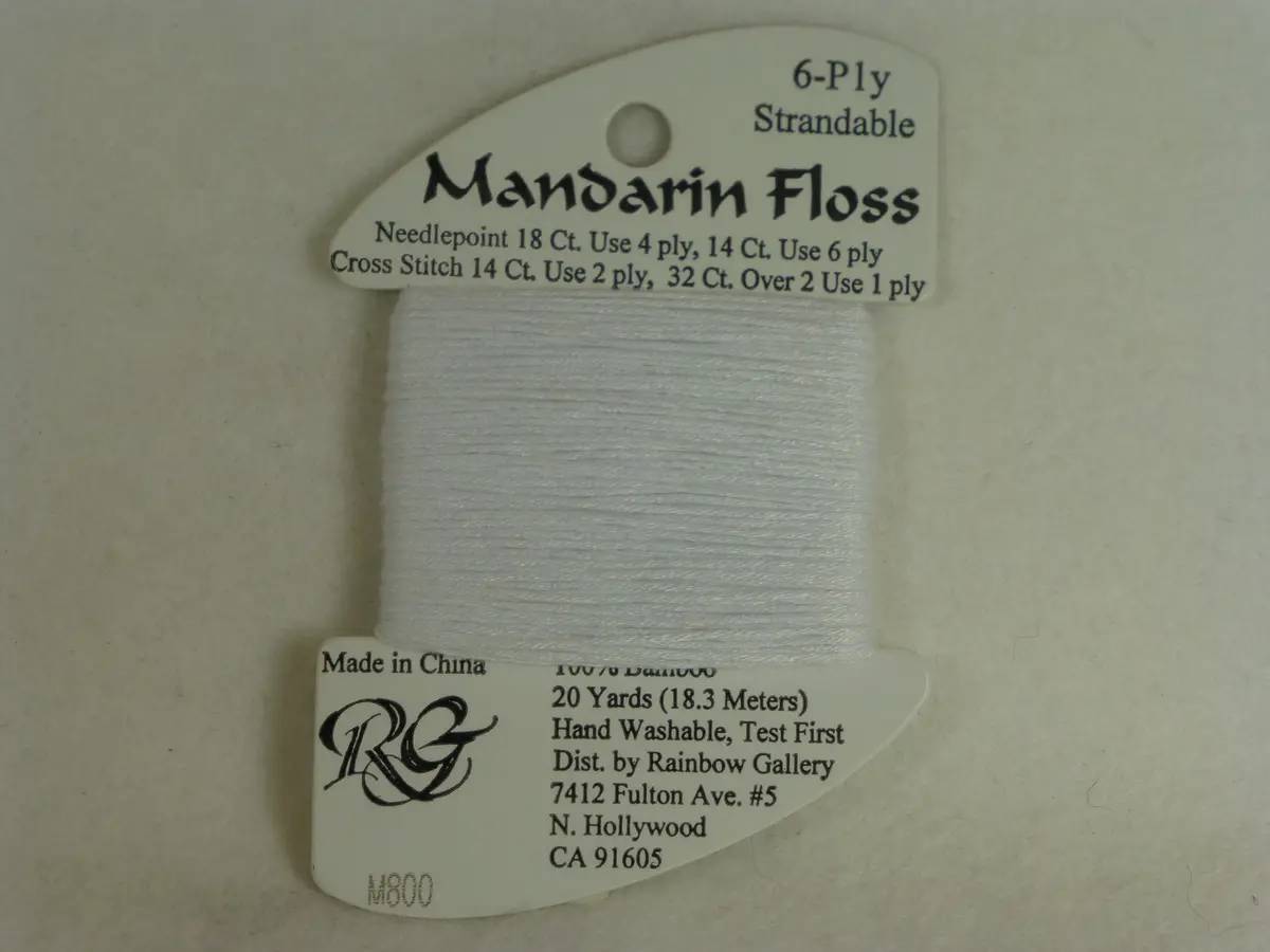 Mandarin Floss M800 Cool White 1