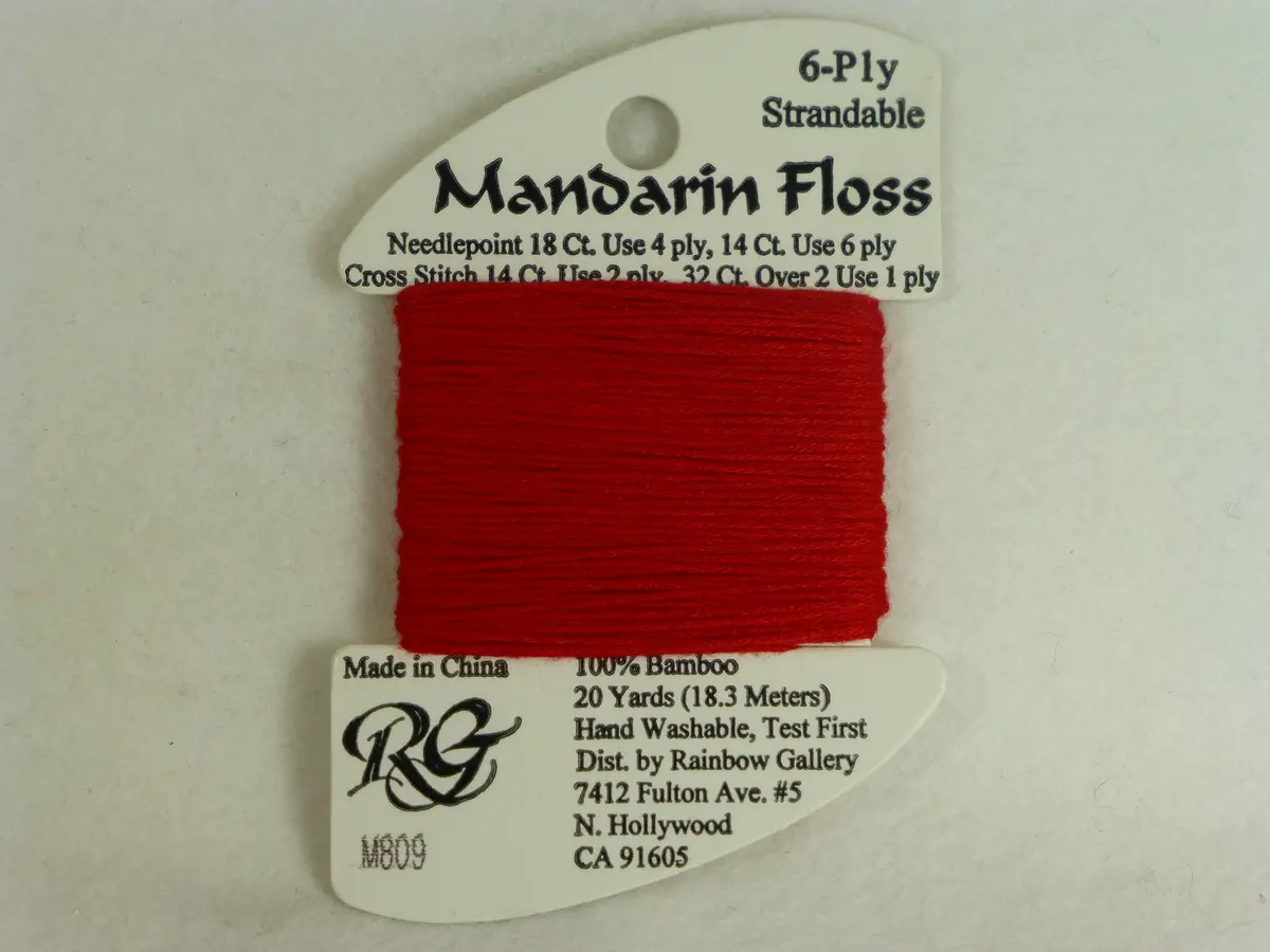 Mandarin Floss M809 Ruby Red 1