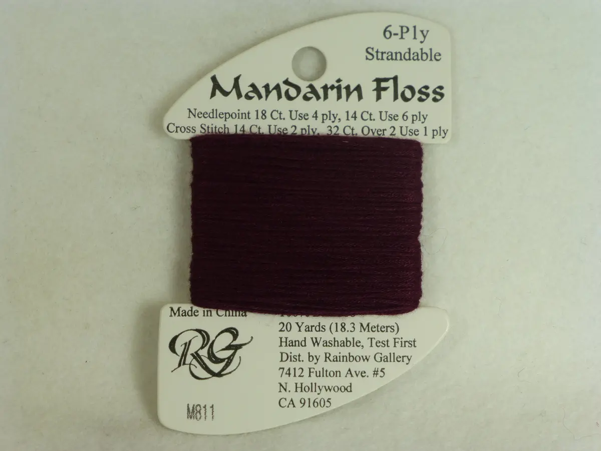 Mandarin Floss M811 Dark Burgundy 1