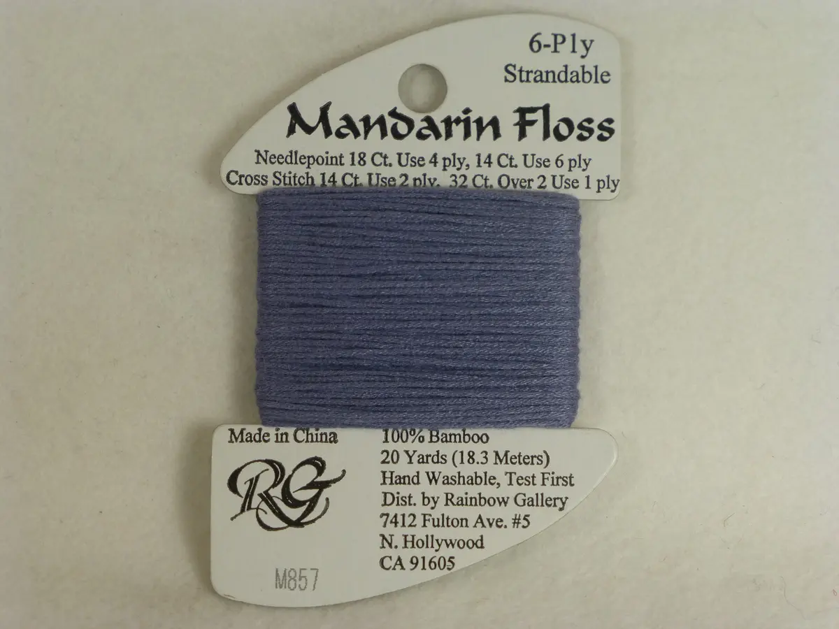 Mandarin Floss M857 Confederate Gray 1