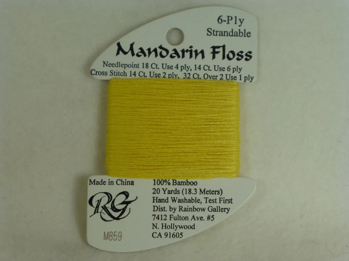 Mandarin Floss M859 Golden Yellow 1