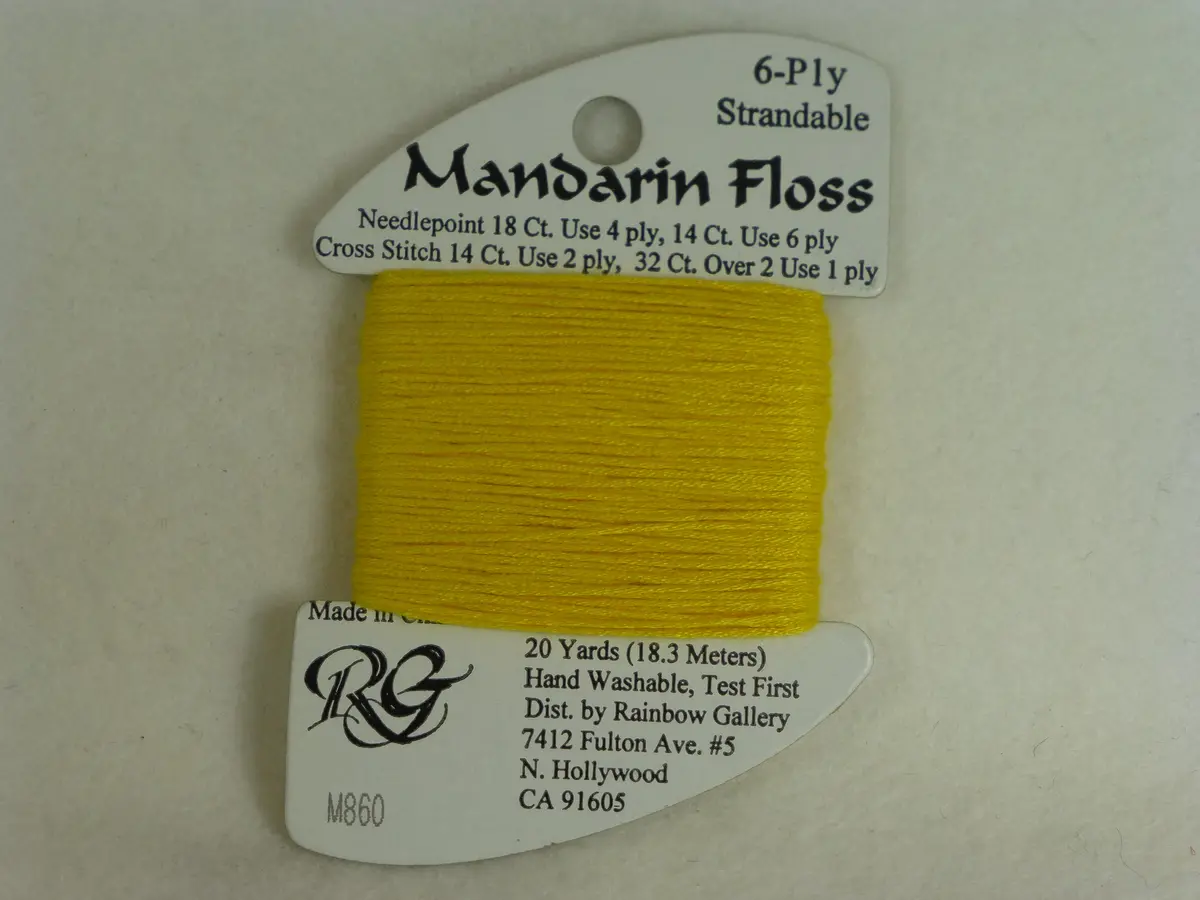 Mandarin Floss M860 Dark Golden Yellow 1