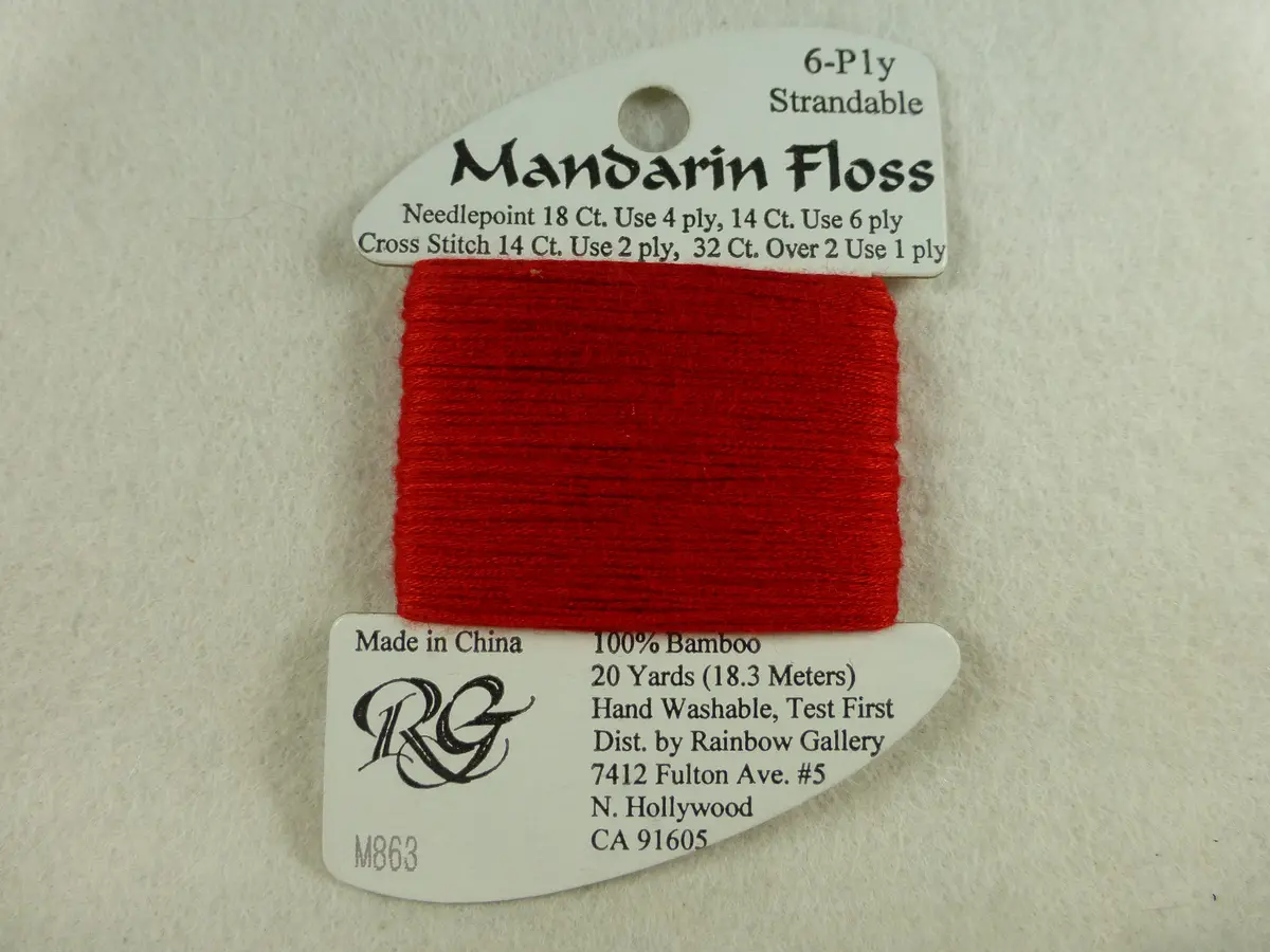 Mandarin Floss M863 Christmas Red 1