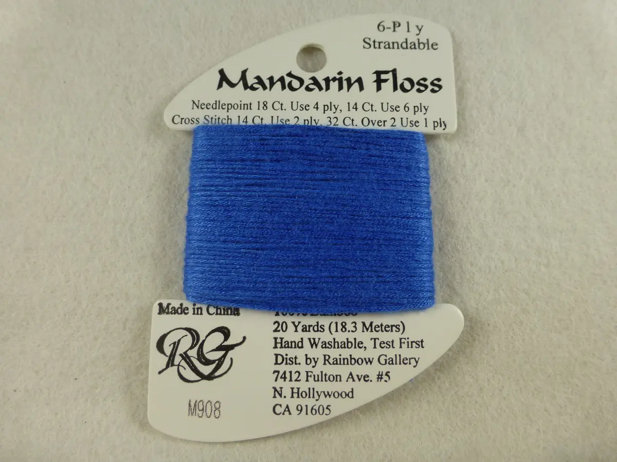 Mandarin Floss M908 Delft Blue 1