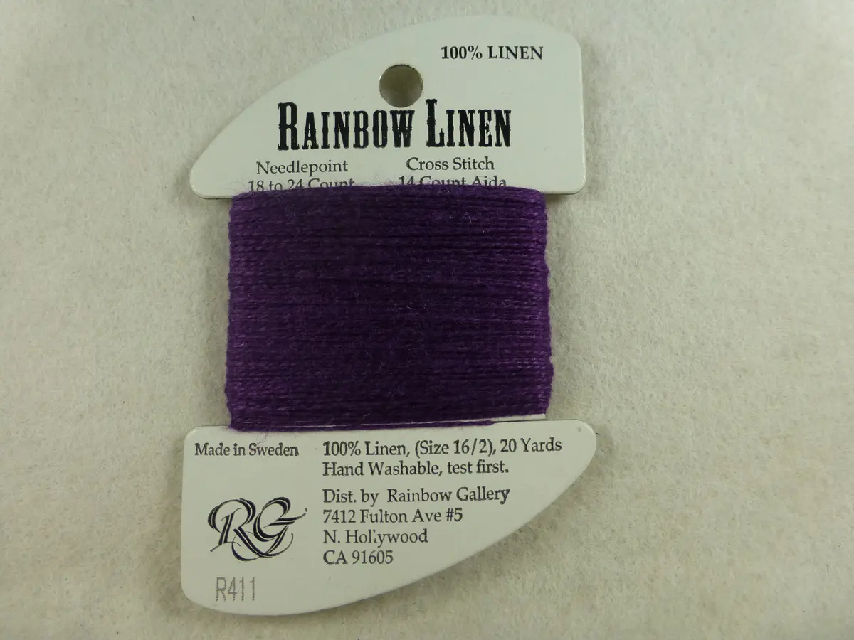 Rainbow Linen R411 Deep Violet 1
