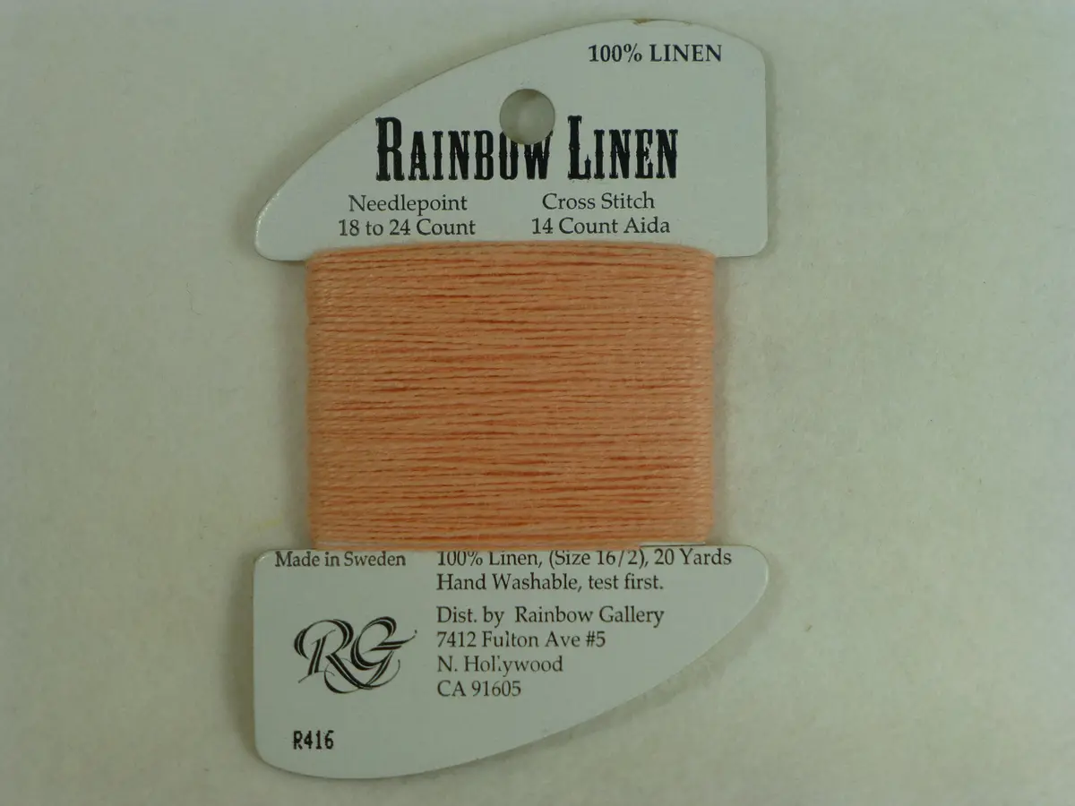 Rainbow Linen R416 Peach 1