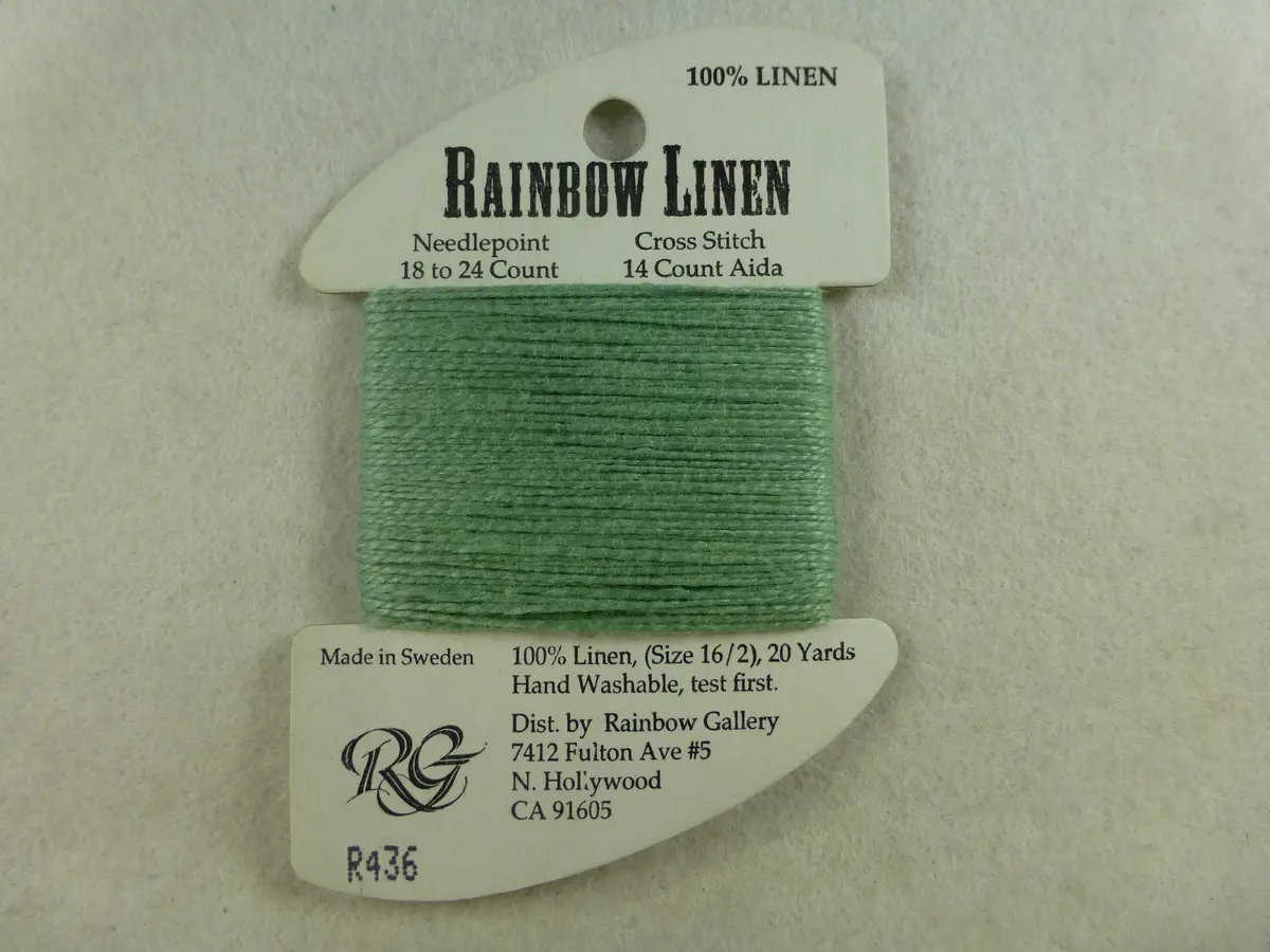 Rainbow Linen R436 Sage Green 1