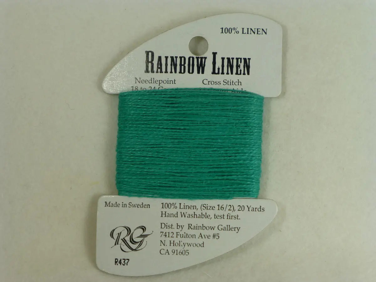 Rainbow Linen R437 Turquoise 1