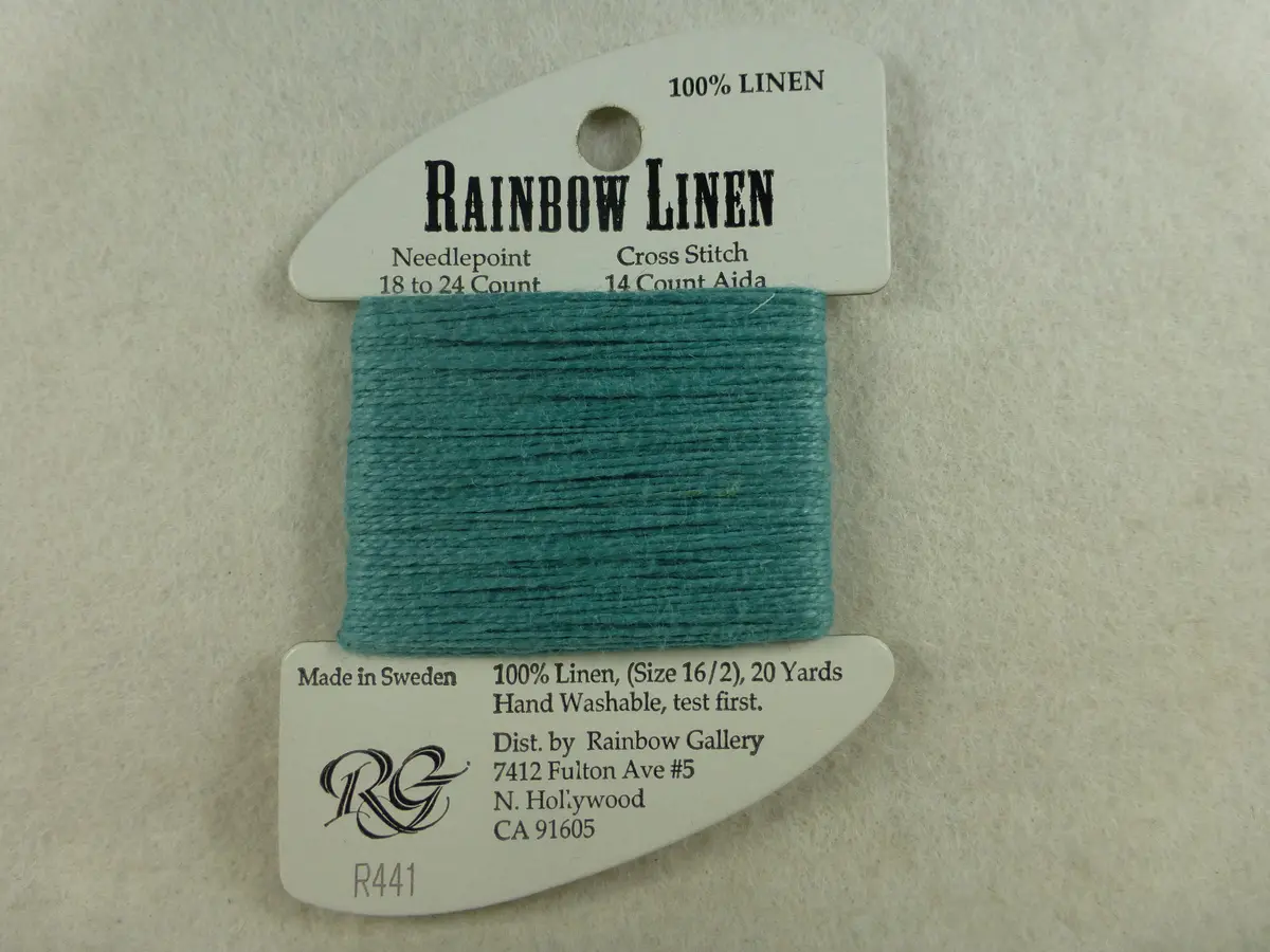 Rainbow Linen R441 Dark Aqua Green 1