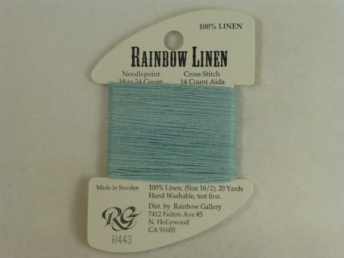 Rainbow Linen R443 Pale Aqua Blue 1