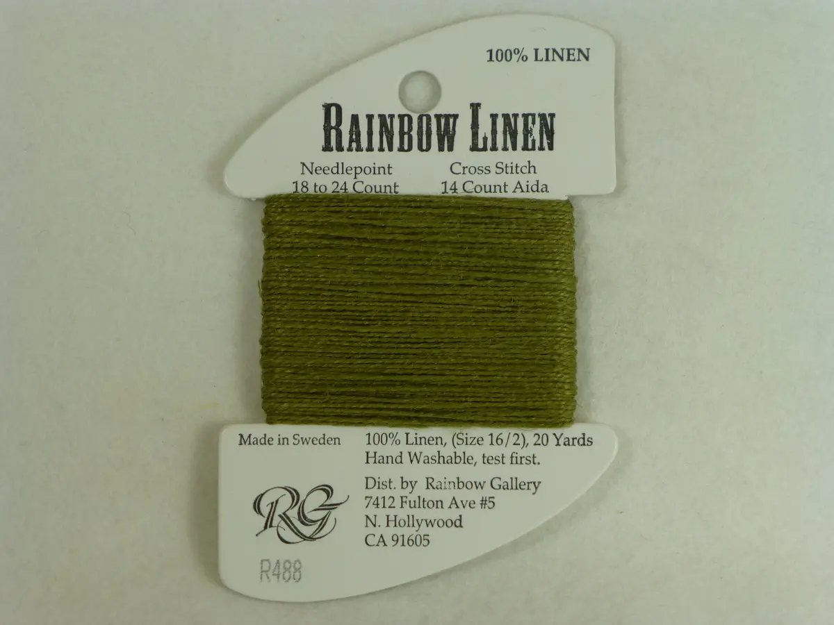 Rainbow Linen R488 Moss 1