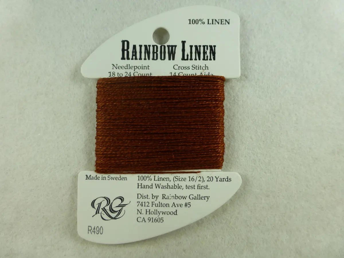 Rainbow Linen R490 Burnt Henna 1