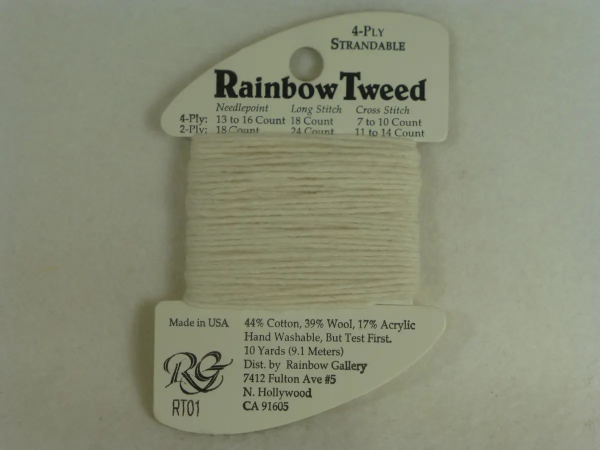 Rainbow Tweed Rt01 Ecru 1