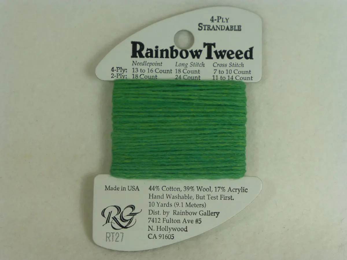 Rainbow Tweed Rt27 Christmas Green 1