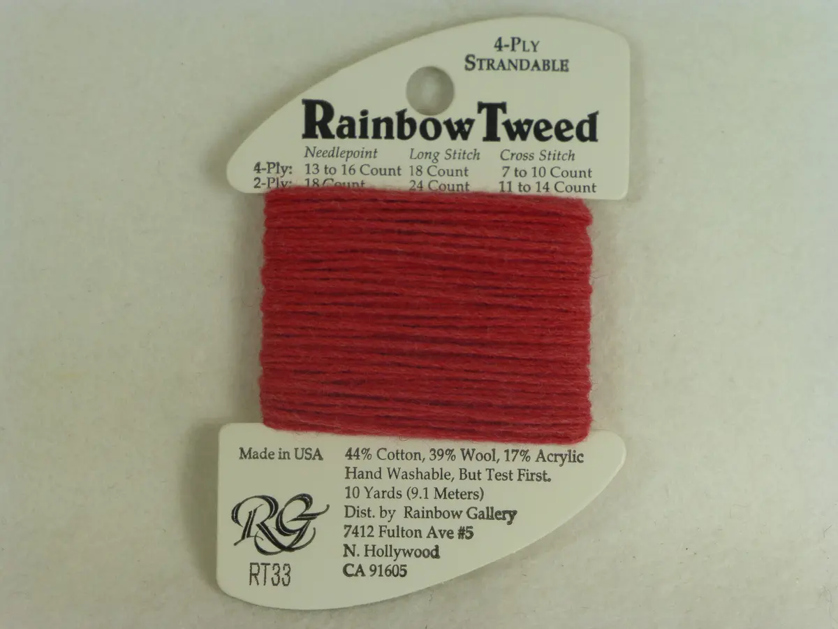Rainbow Tweed Rt33 Dark Christmas Red 1