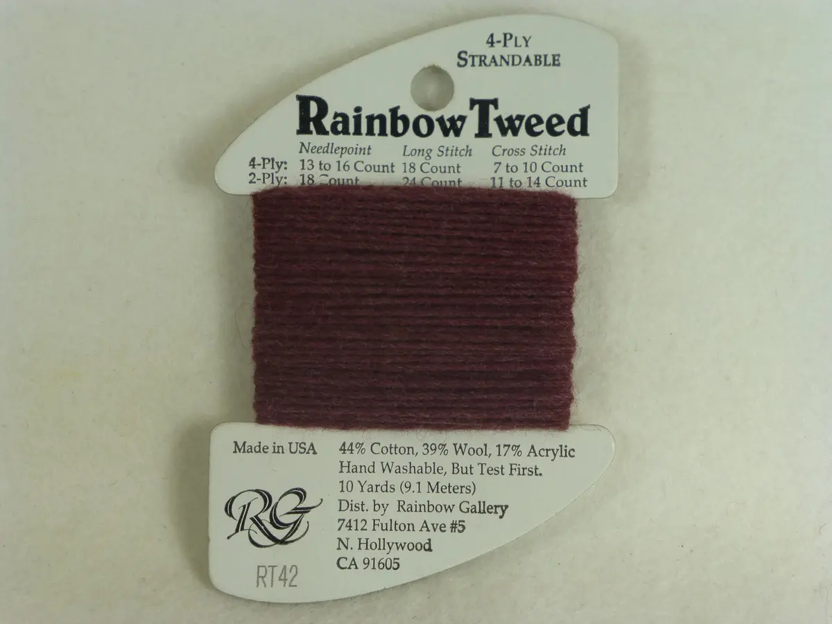 Rainbow Tweed Rt42 Maroon 1