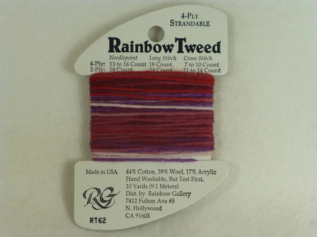 Rainbow Tweed Rt62 Raspberry Swirl 1