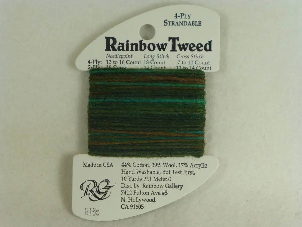 Rainbow Tweed Rt65 Deep Green 1