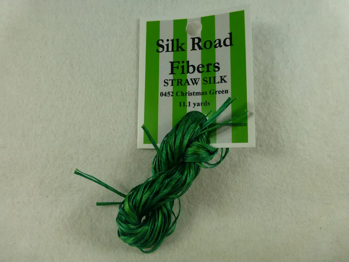 Straw Silk 0452 Christmas Green 1