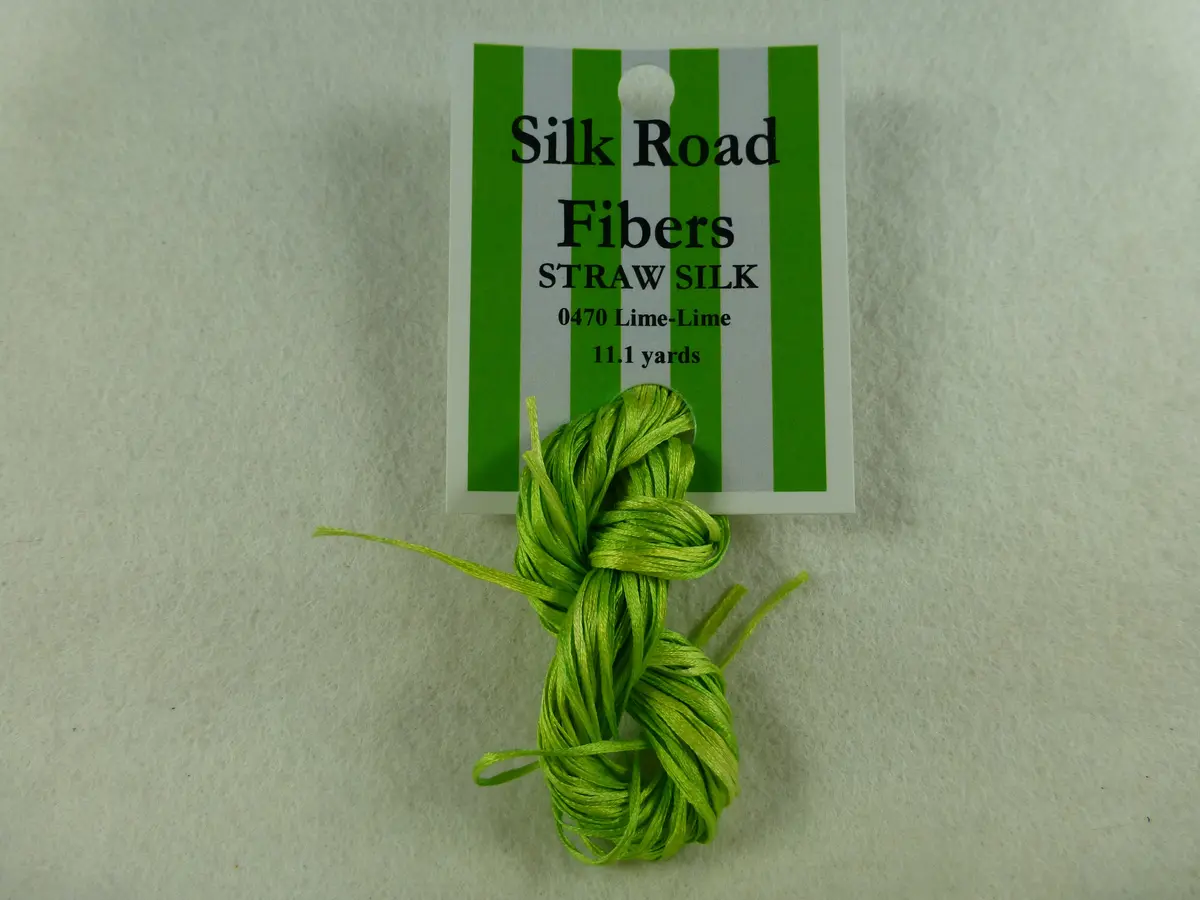 Straw Silk 0470 Lime-Lime 1