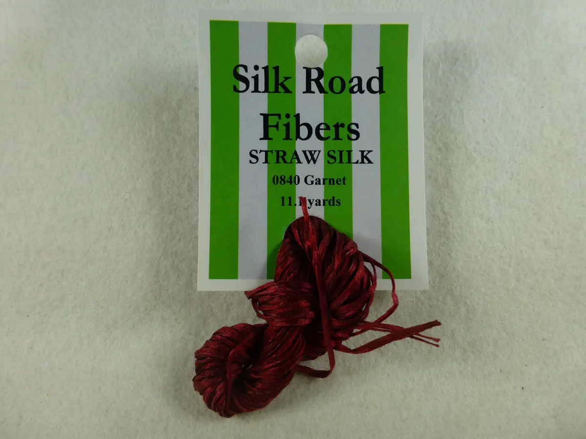 Straw Silk 0840 Garnet 1