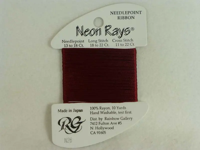 Neon Rays N26 Burgundy 1