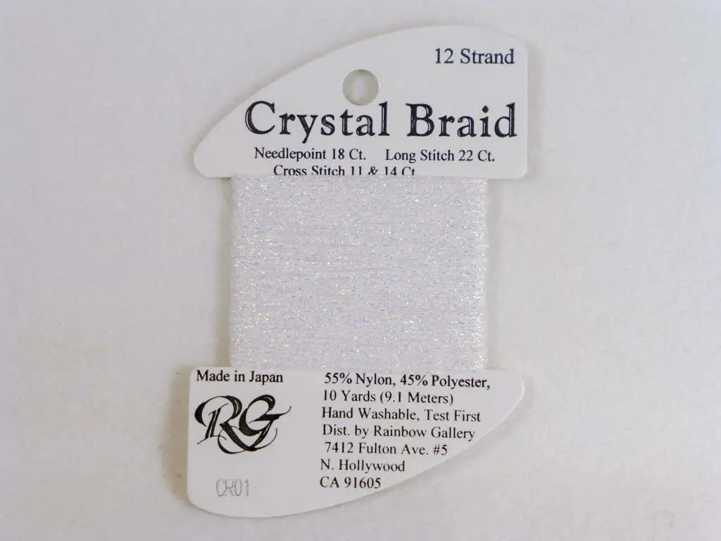 Crystal Braid Cr01 White Pearl 1