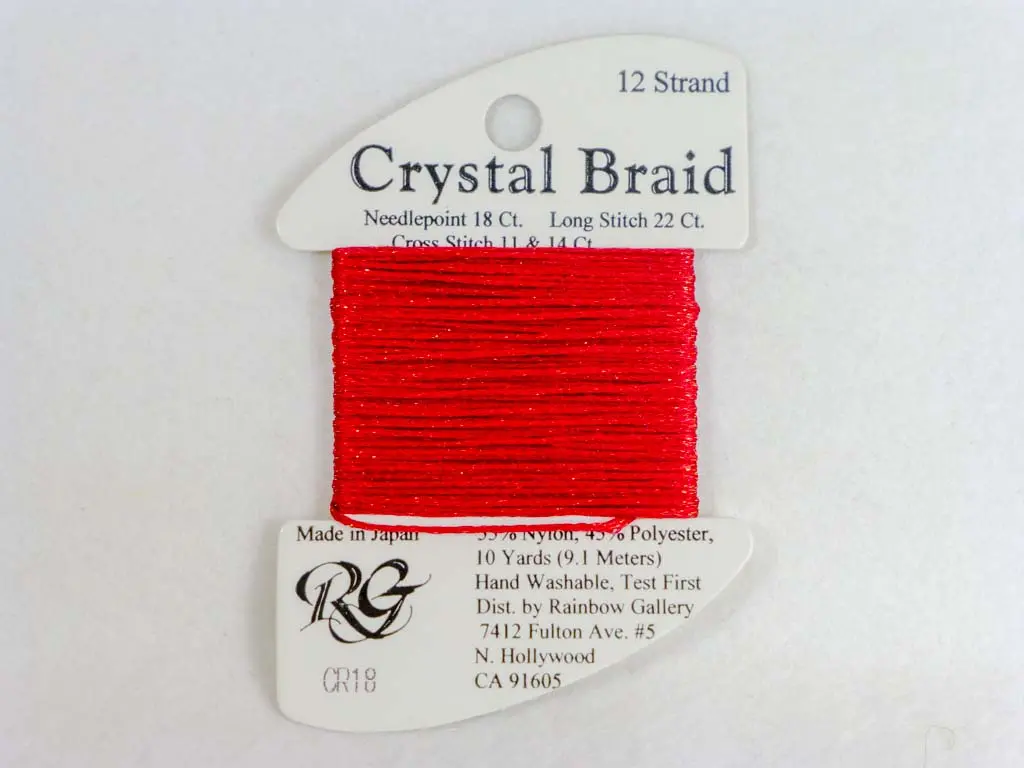 Crystal Braid Cr18 Brite Red 1