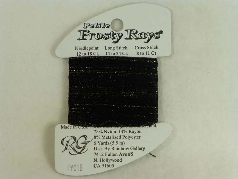 Petite Frosty Rays Py019 Black Sparkle Gloss 1