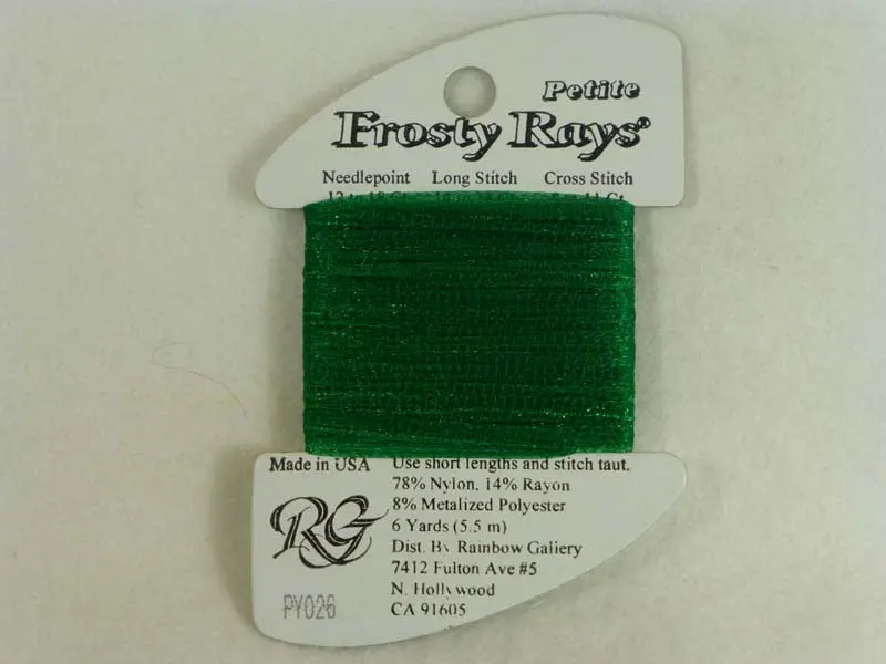 Petite Frosty Rays Py026 Christmas Green Gloss 1