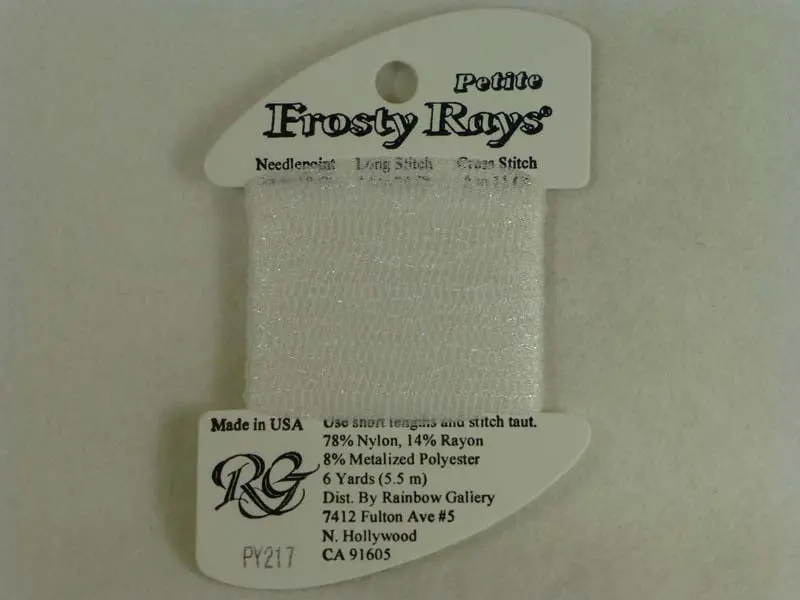 Petite Frosty Rays Py217 White Pearl Ice 1