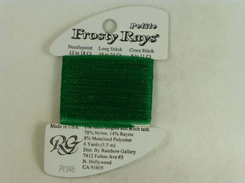 Petite Frosty Rays Py345 Dark Christmas Green 1