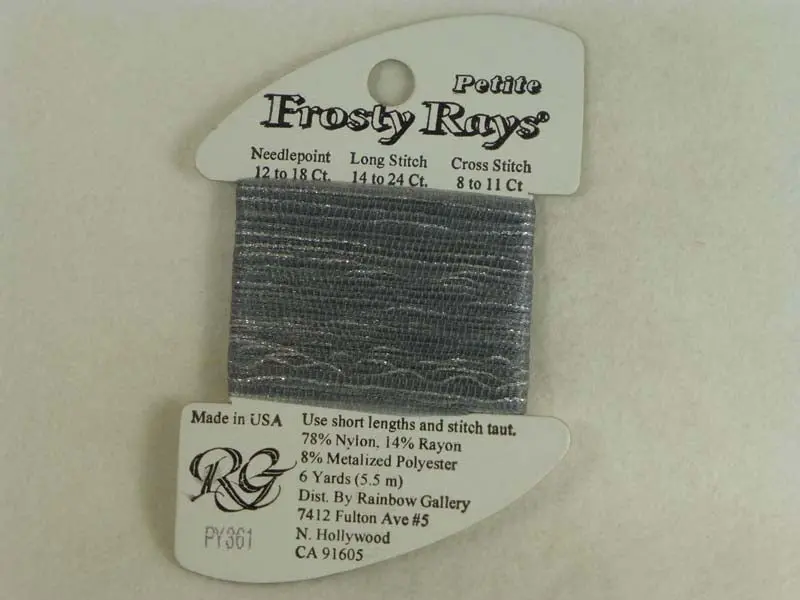 Petite Frosty Rays Py361 Very Dark Pewter Gray Gloss 1