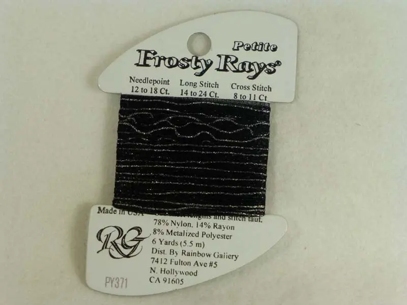 Petite Frosty Rays Py371 Black Silver Gloss 1