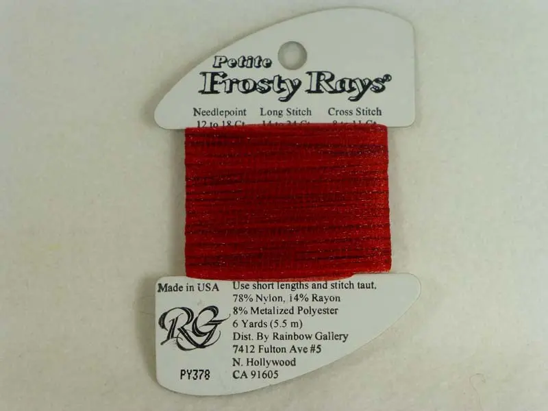 Petite Frosty Rays Py378 Ruby Red Gloss 1