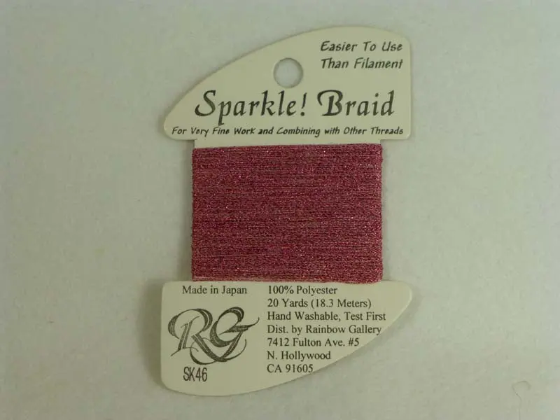 Sparkle! Braid Sk 46 Raspberry Shimmer 1