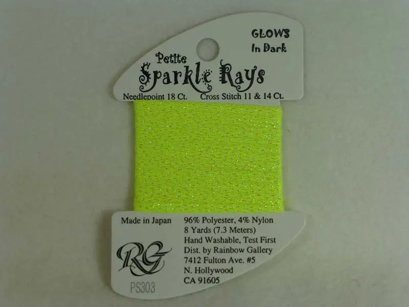 Petite Sparkle Rays Ps303 Chartreuse Glow In The Dark 1