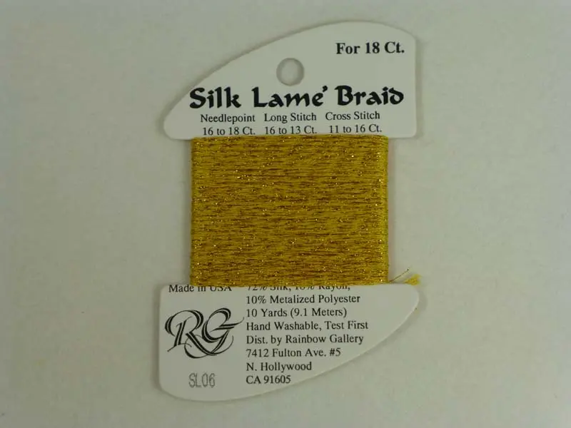 Silk Lame Braid Sl06 Gold 1