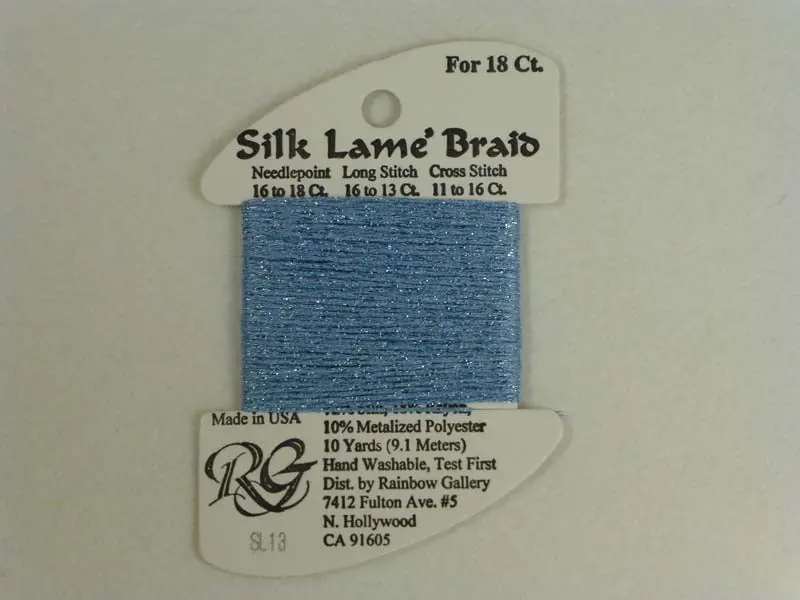 Silk Lame Braid Sl13 Sky Blue 1