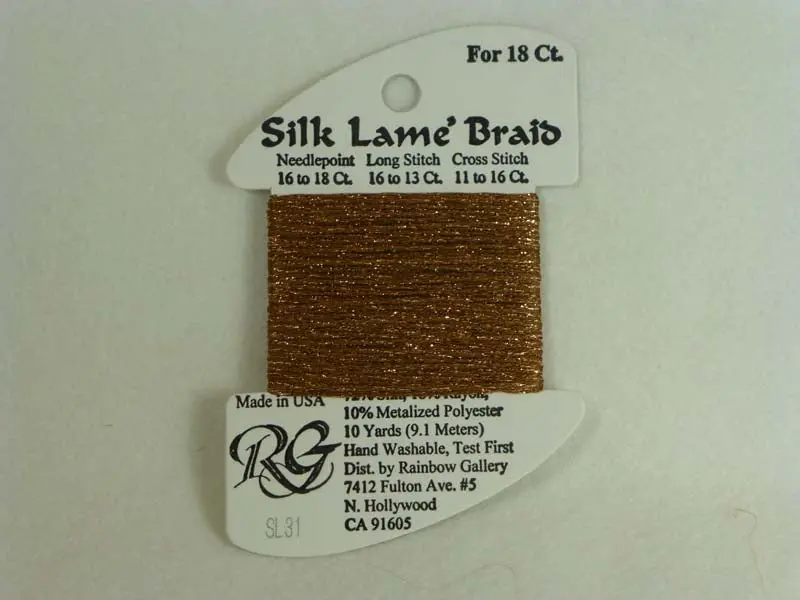Silk Lame Braid Sl31 Copper 1