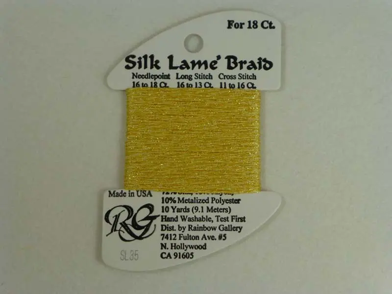 Silk Lame Braid Sl35 Buttercup 1
