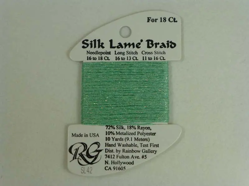 Silk Lame Braid Sl42 Mint 1