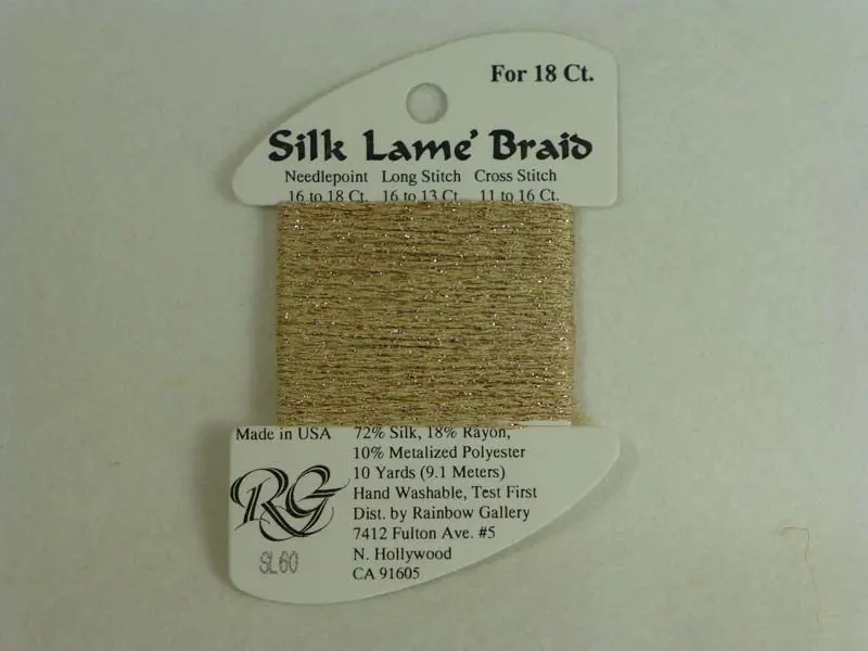 Silk Lame Braid Sl60 Camel 1