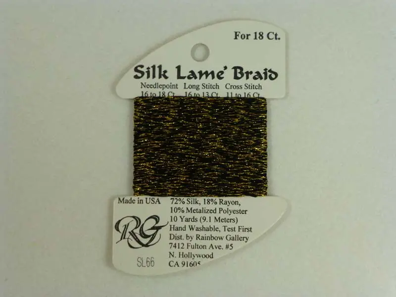 Silk Lame Braid Sl66 Antique Gold 1