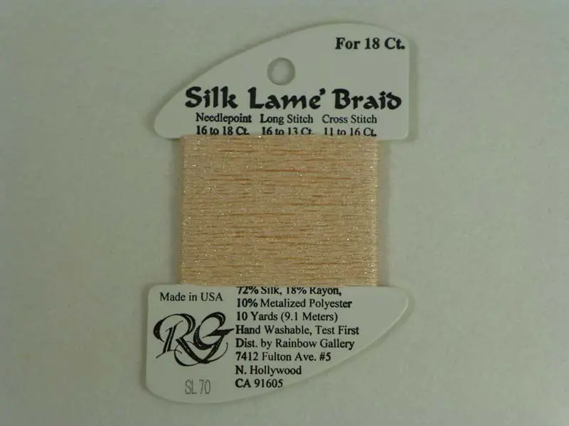 Silk Lame Braid Sl70 Lite Peach 1