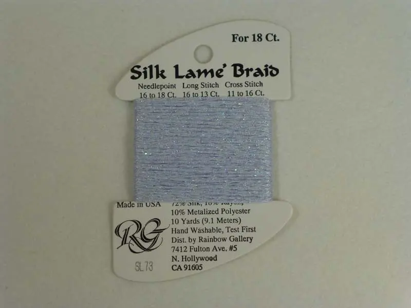 Silk Lame Braid Sl73 Pale Lavender 1