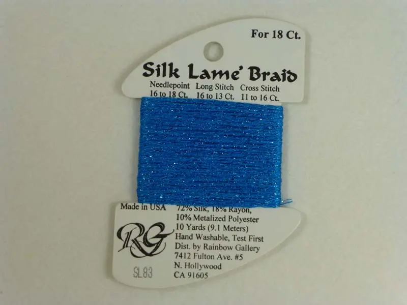 Silk Lame Braid Sl83 Dark Turquoise 1